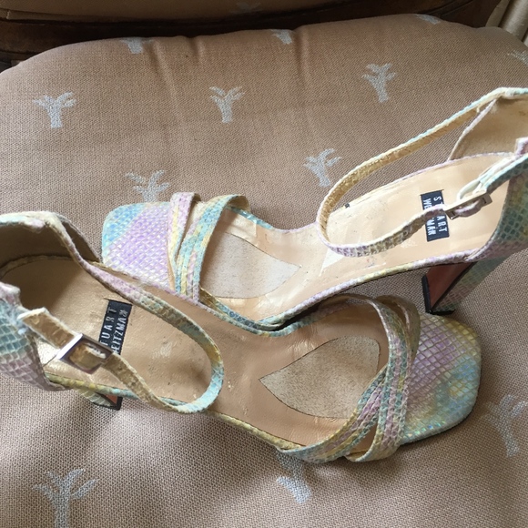 Stuart Weitzman Shoes - SALE! Stuart Weitzman Leather Pastel Strappy Heels